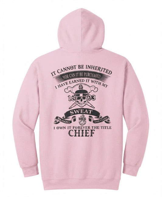Earned Not Given Pink Hooded Sweatshirt