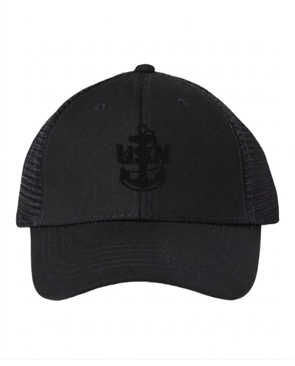 Ponytail Black on Black CPO Trucker Hat