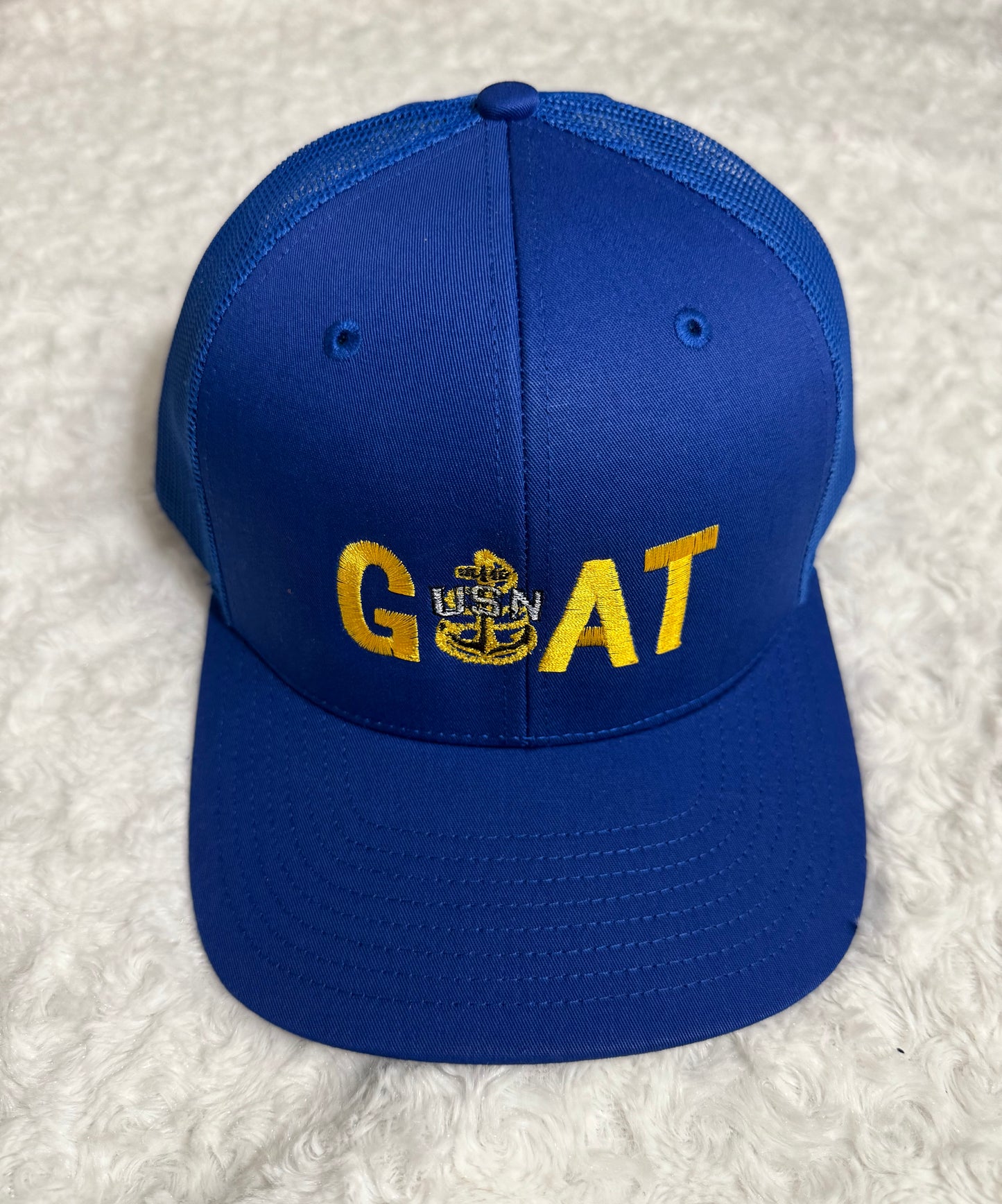 Royal Blue GOAT Trucker Hat