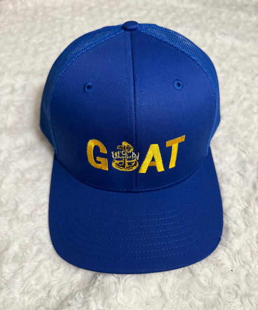 Royal Blue GOAT Trucker Hat