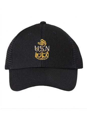 Ponytail Black CPO Trucker Hat