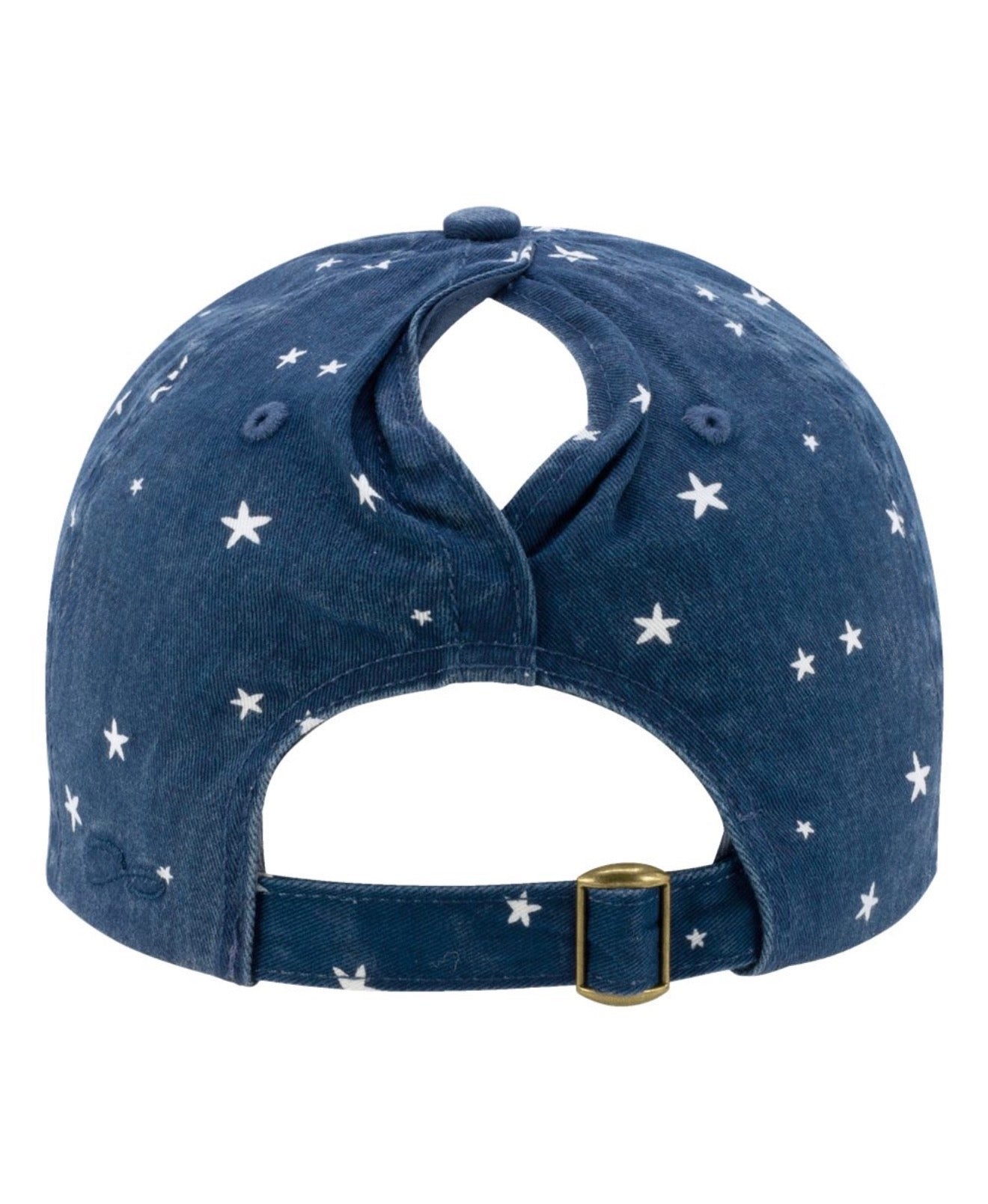 Blue and Stars CPO Ponytail Hat