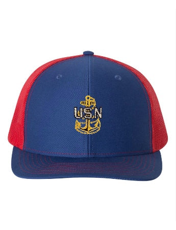 Royal Blue and Red Trucker Hat