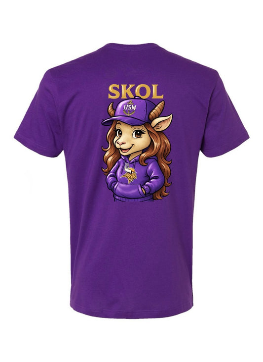 SKOL Female Goat Purple T-Shirt