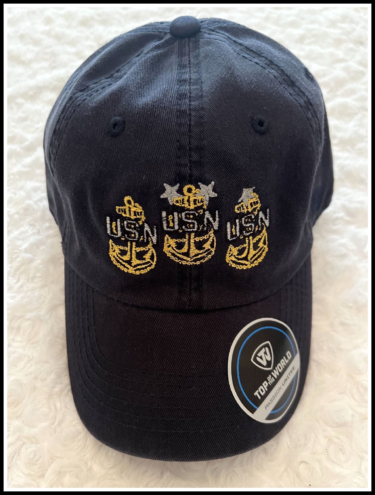 3 Anchors Navy Blue CPO Hat