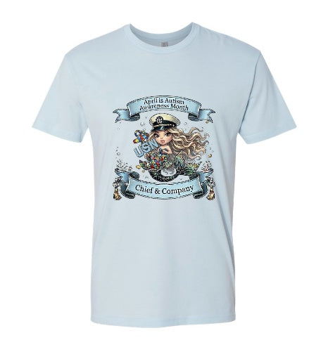 Autism Mermaid with Blonde Hair T-Shirt