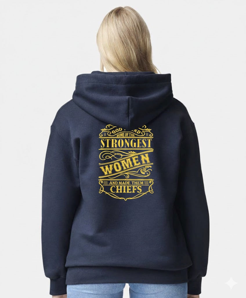 Strongest Women Navy Blue Hoodie