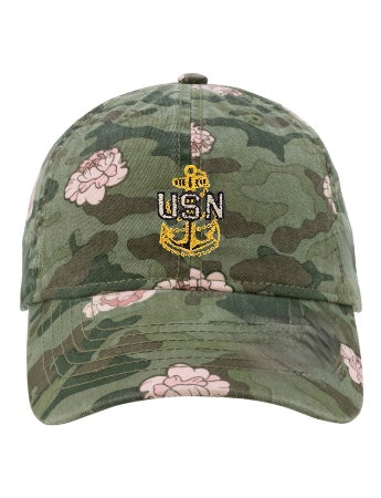 Camo and Floral CPO Ponytail Hat