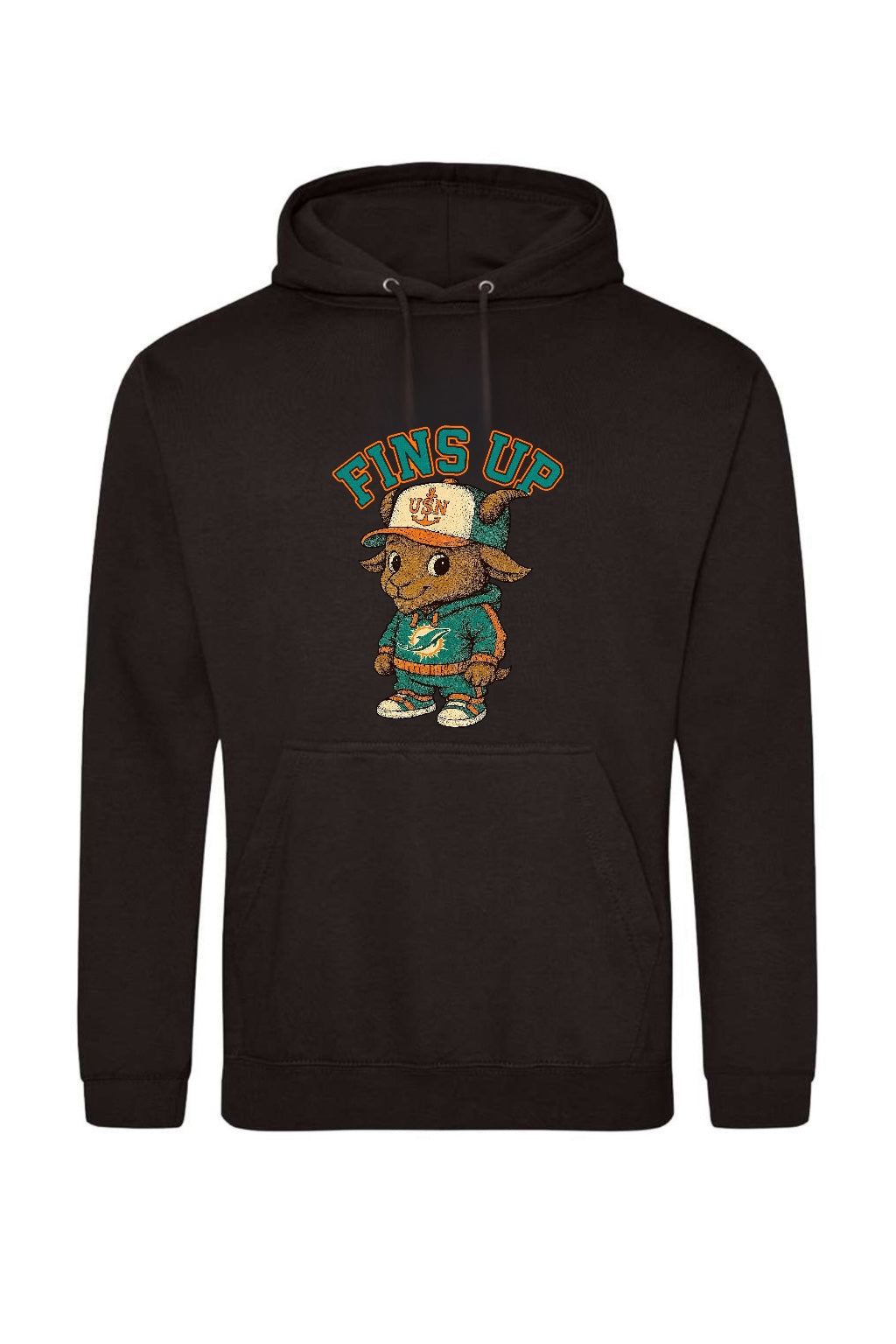 Black Team Goat Themed Apparel with Slogan