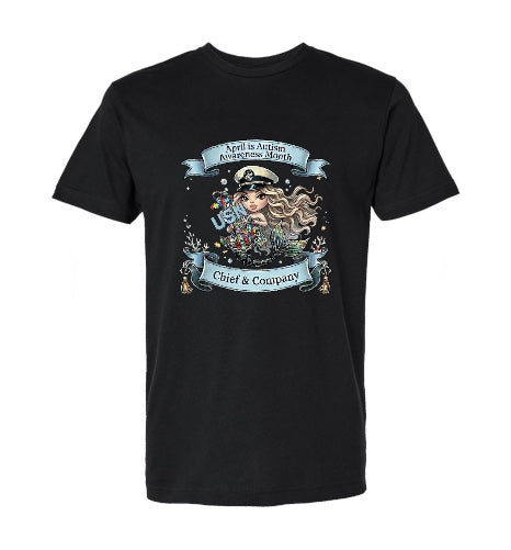 Autism Mermaid with Blonde Hair T-Shirt