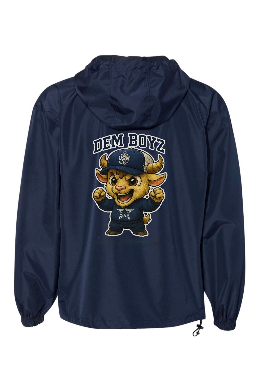 Navy Blue Champion Team Goat Navy Chief Navy Pride Quarter-Zip Windbreaker