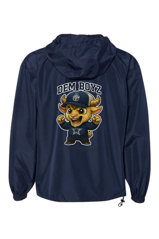 Navy Blue Champion Team Goat Navy Chief Navy Pride Quarter-Zip Windbreaker