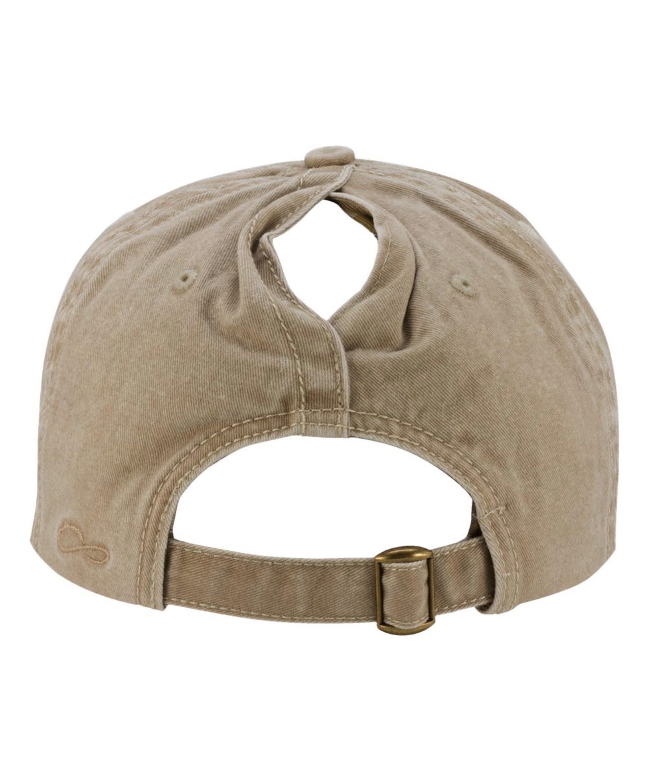 Khaki CPO Ponytail Hat