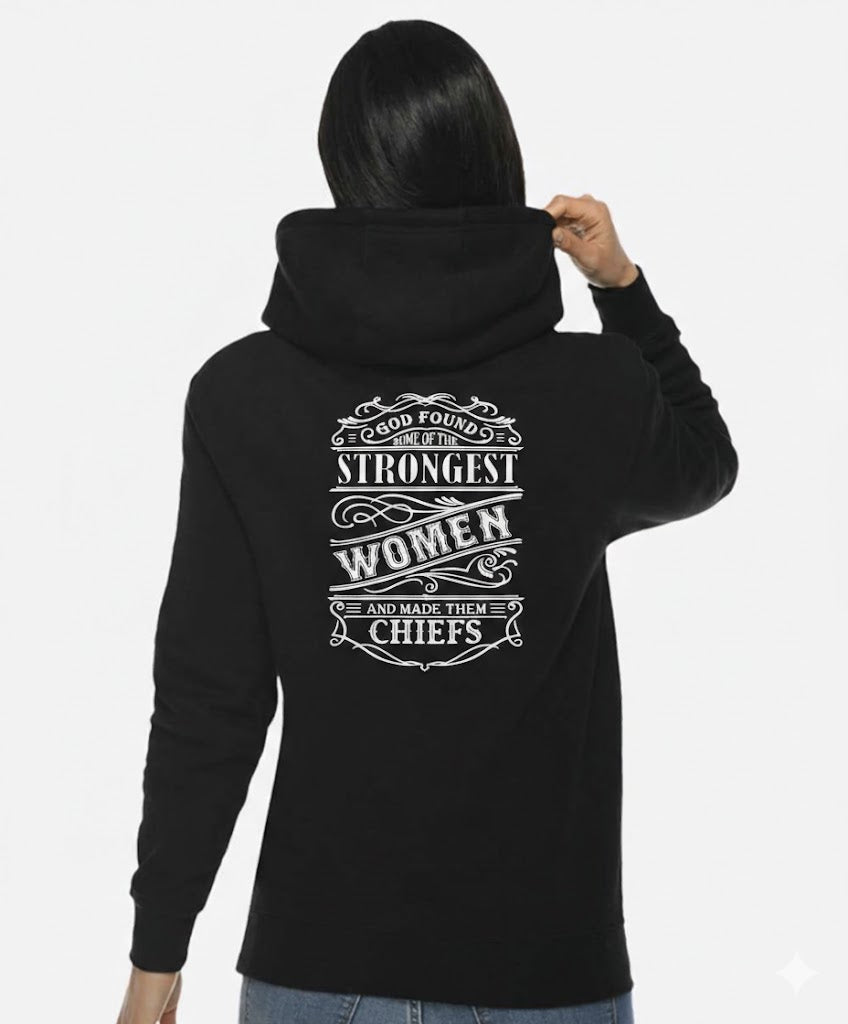 Strongest Women Black Hoodie