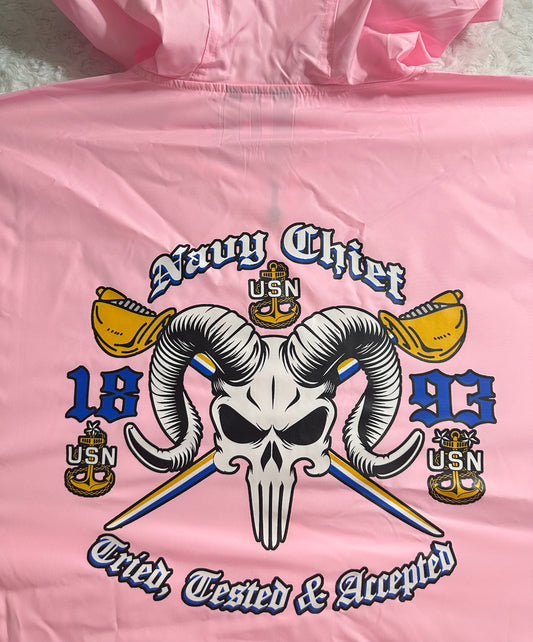 Pink Champion Quarter-Zip Punisher Goat Windbreaker
