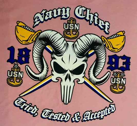 Chief Punisher Goat Light Pink T-Shirt