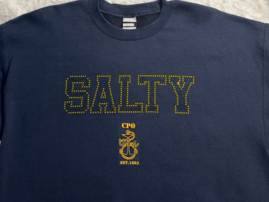 Rhinestone Salty CPO T-Shirt