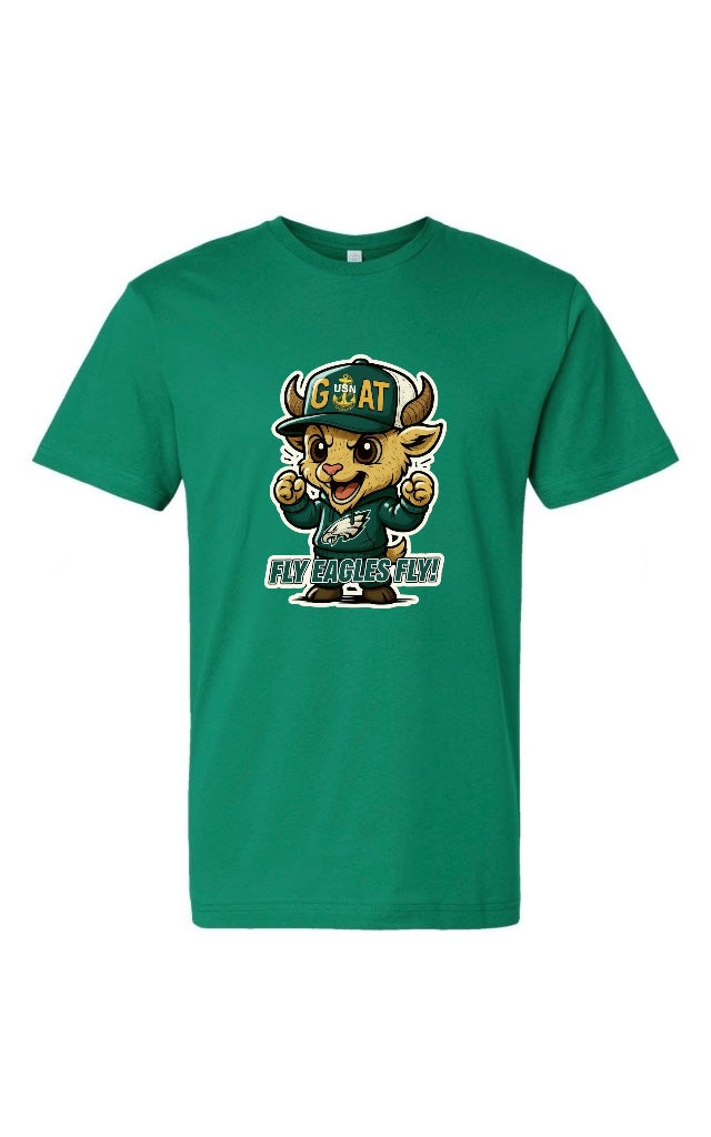 Kelly Green Team Fly Male Goat T-Shirt
