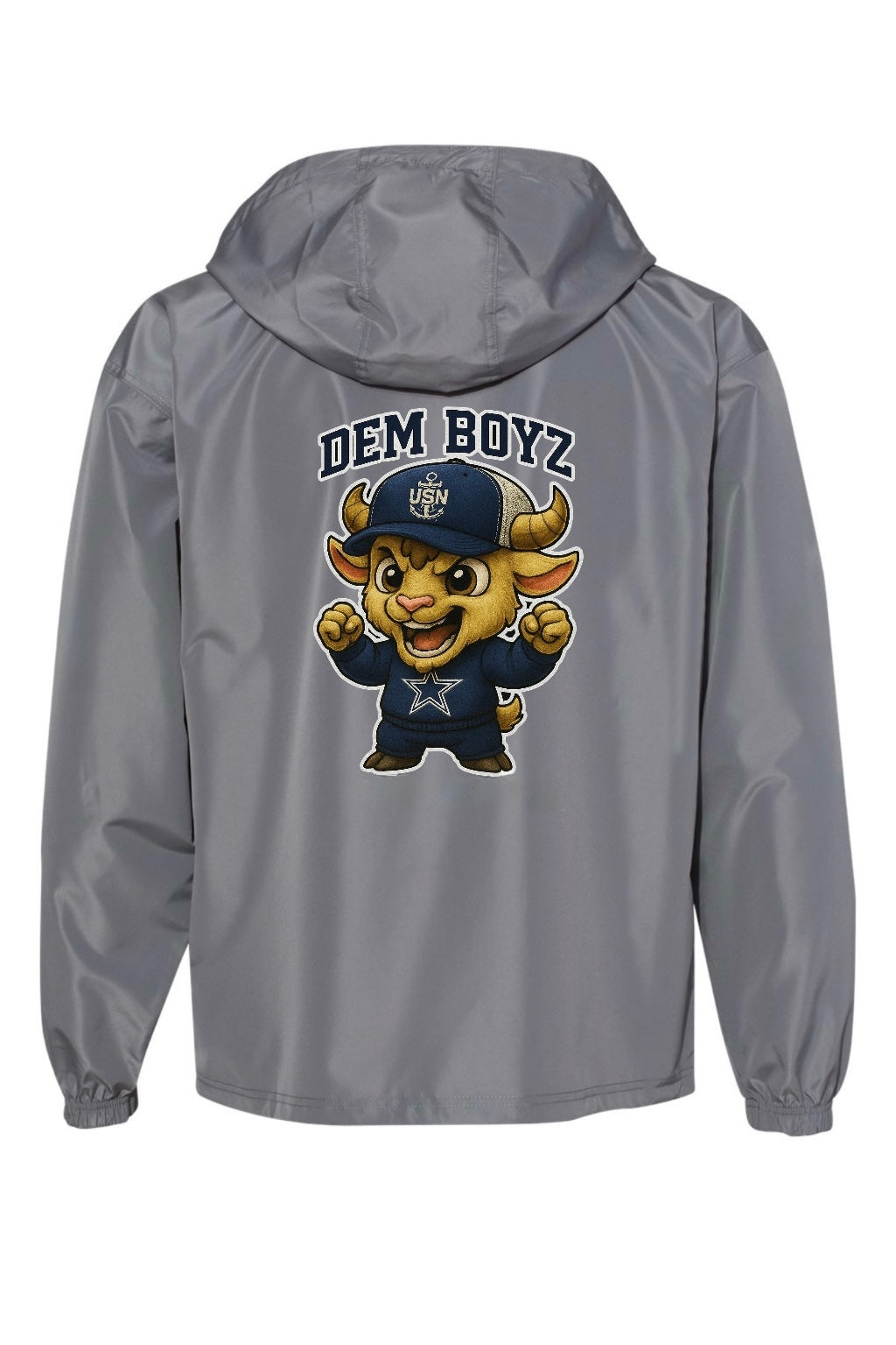 Gray Champion Team Goat Navy Chief Navy Pride Quarter-Zip Windbreaker