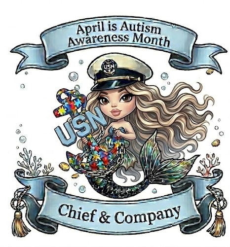 Autism Mermaid with Blonde Hair T-Shirt