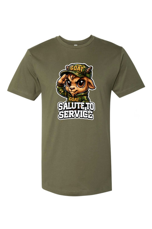 Salute to Service Male Goat Military Green T-Shirt