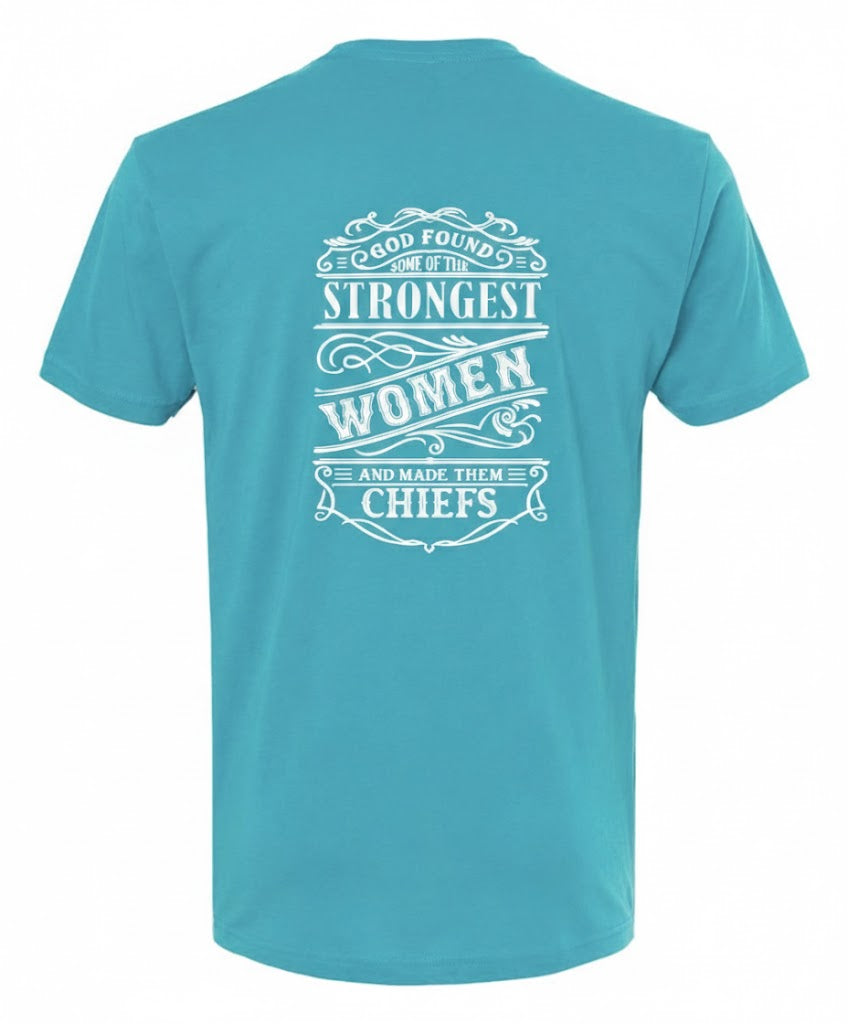 Strongest Women Tahiti and White T-Shirt