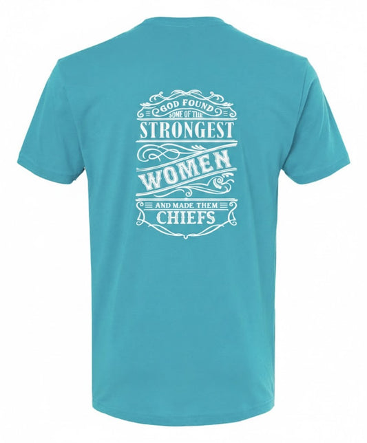 Strongest Women Tahiti and White T-Shirt