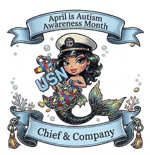 Autism Mermaid with Black Hair T-Shirt