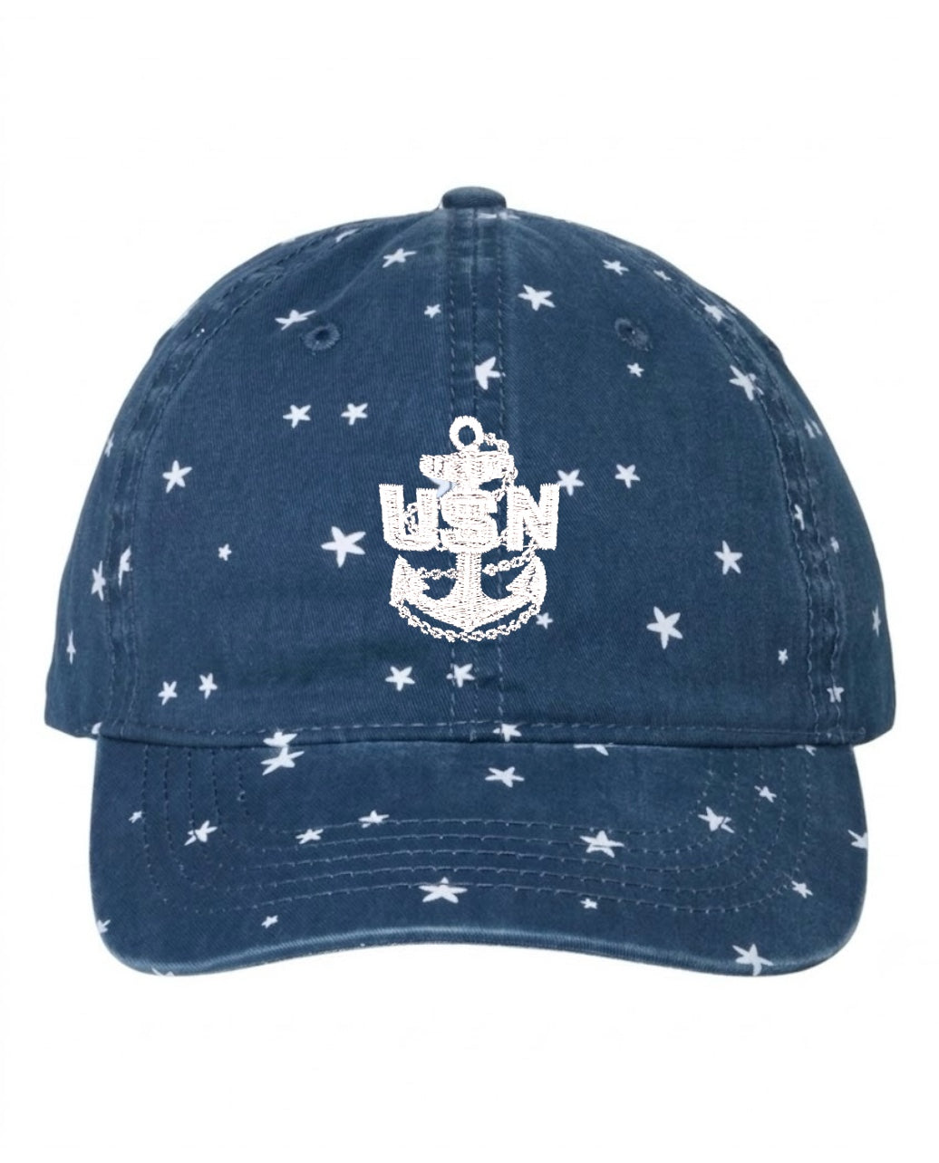 Blue and Stars CPO Ponytail Hat