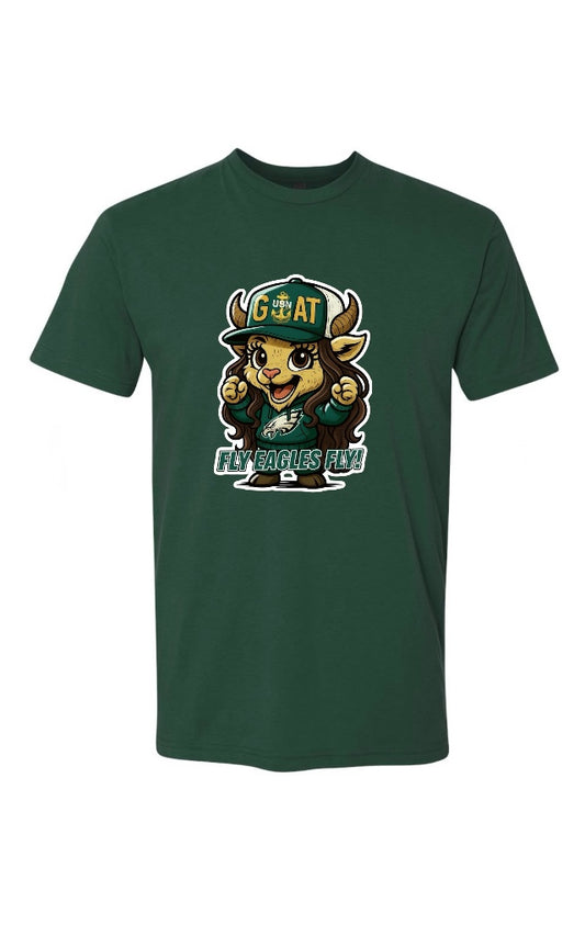 Dark Green Team Fly Female Goat T-Shirt