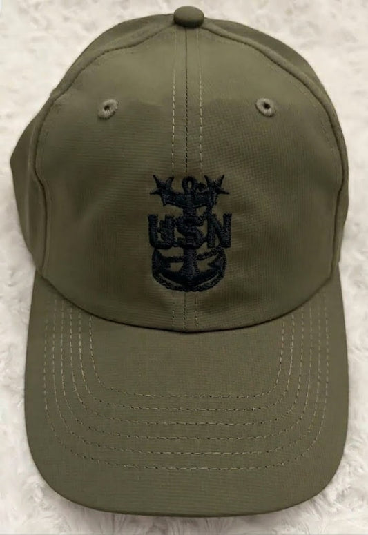 Military Green and Black CPO Performance Hat