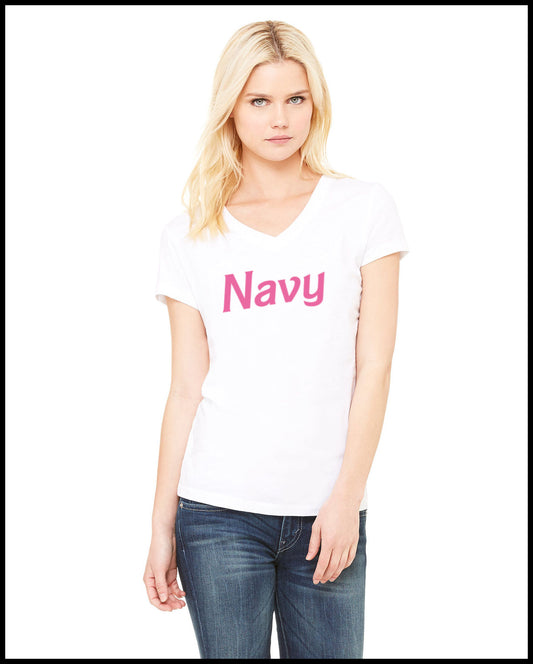 Navy Dream World White T-Shirt