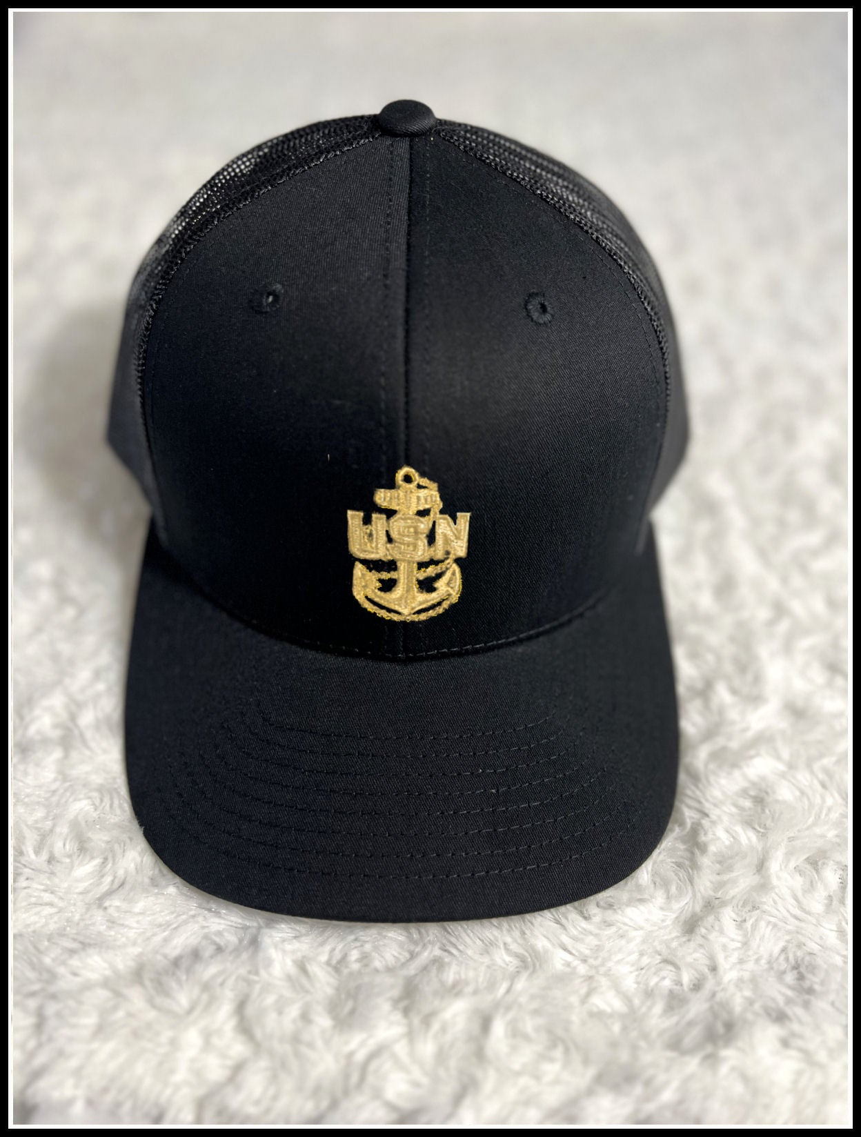 Black & Khaki CPO Trucker Hat