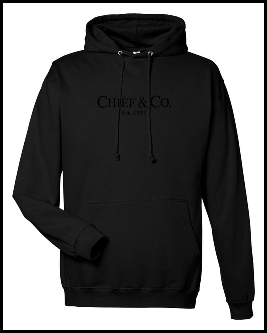 Chief & Co. Black & Black Hooded Sweatshirt