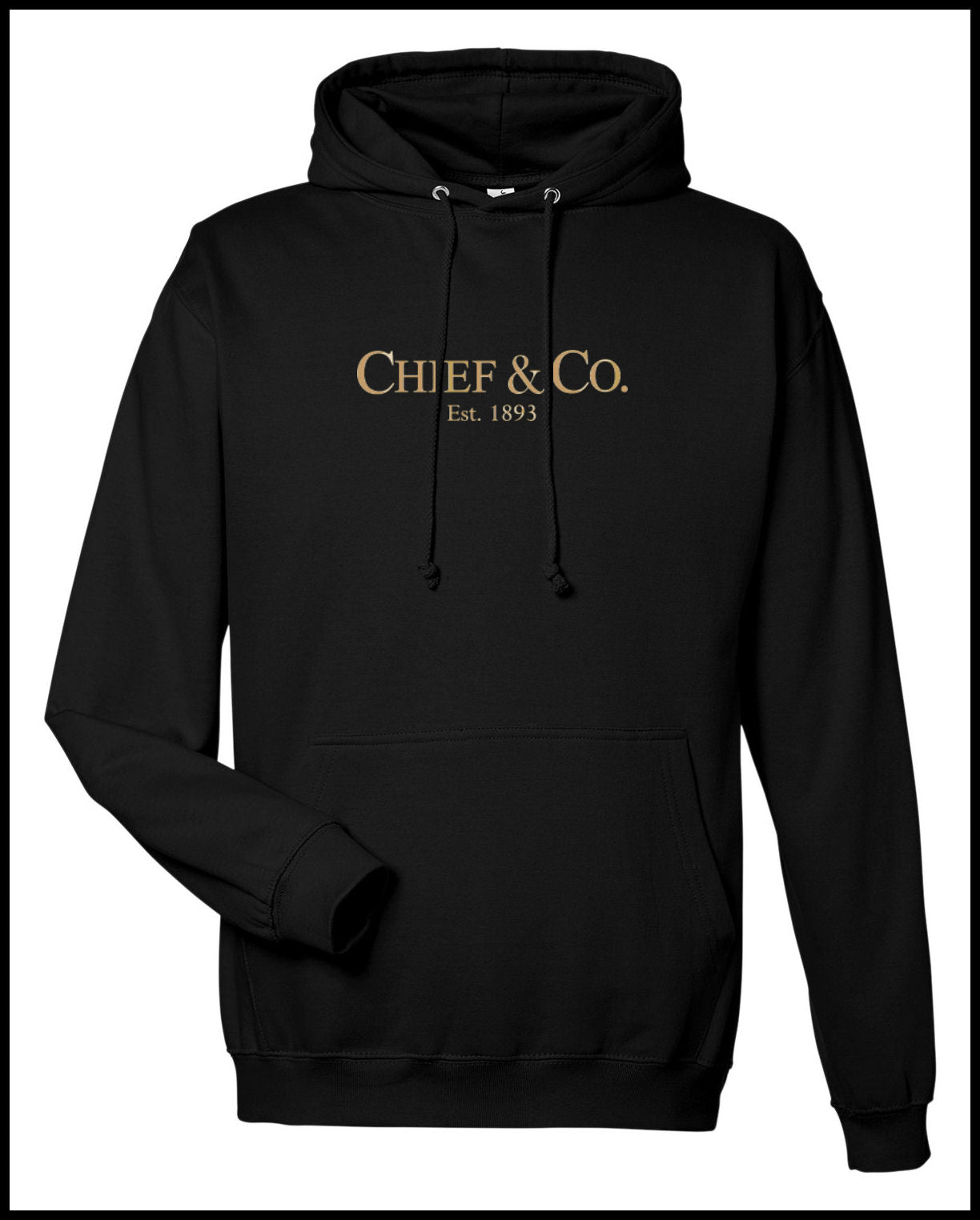 Chief & Co. Black & Khaki Hooded Sweatshirt