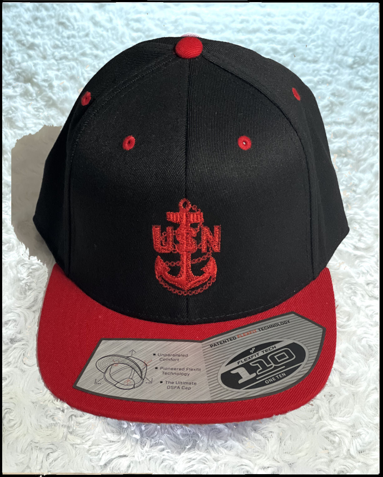 Black & Red CPO Snapback Hat