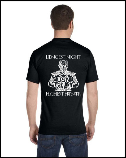 Longest Night Highest Honor Black T-Shirt
