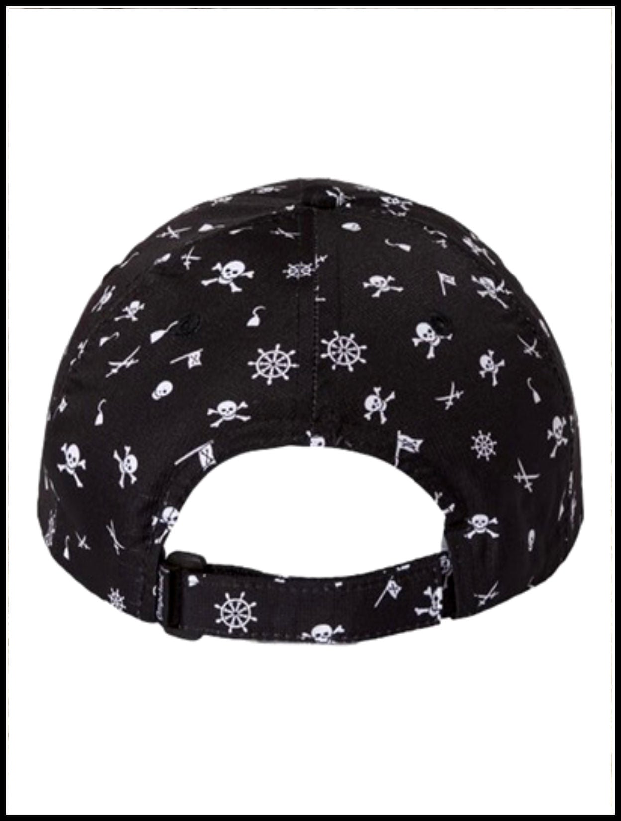 Black & White Pirate CPO Hat