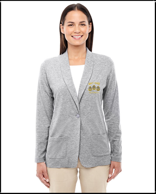 Retired Navy Chief Heather Grey Cardigan