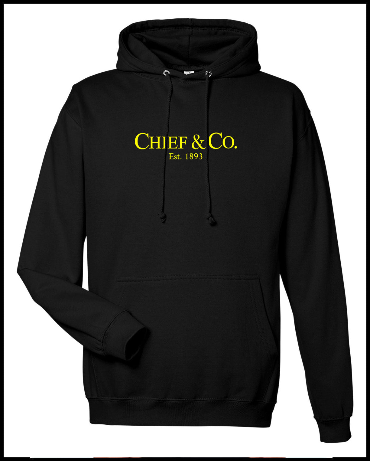 Chief & Co. Black & Yellow Hooded Sweatshirt