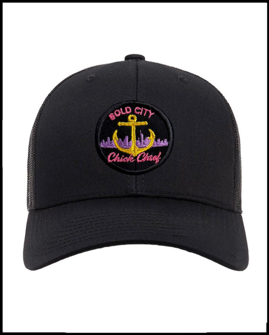 Black Bold City Trucker Hat