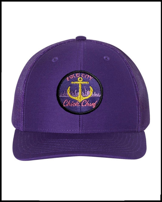Purple Bold City Trucker Hat