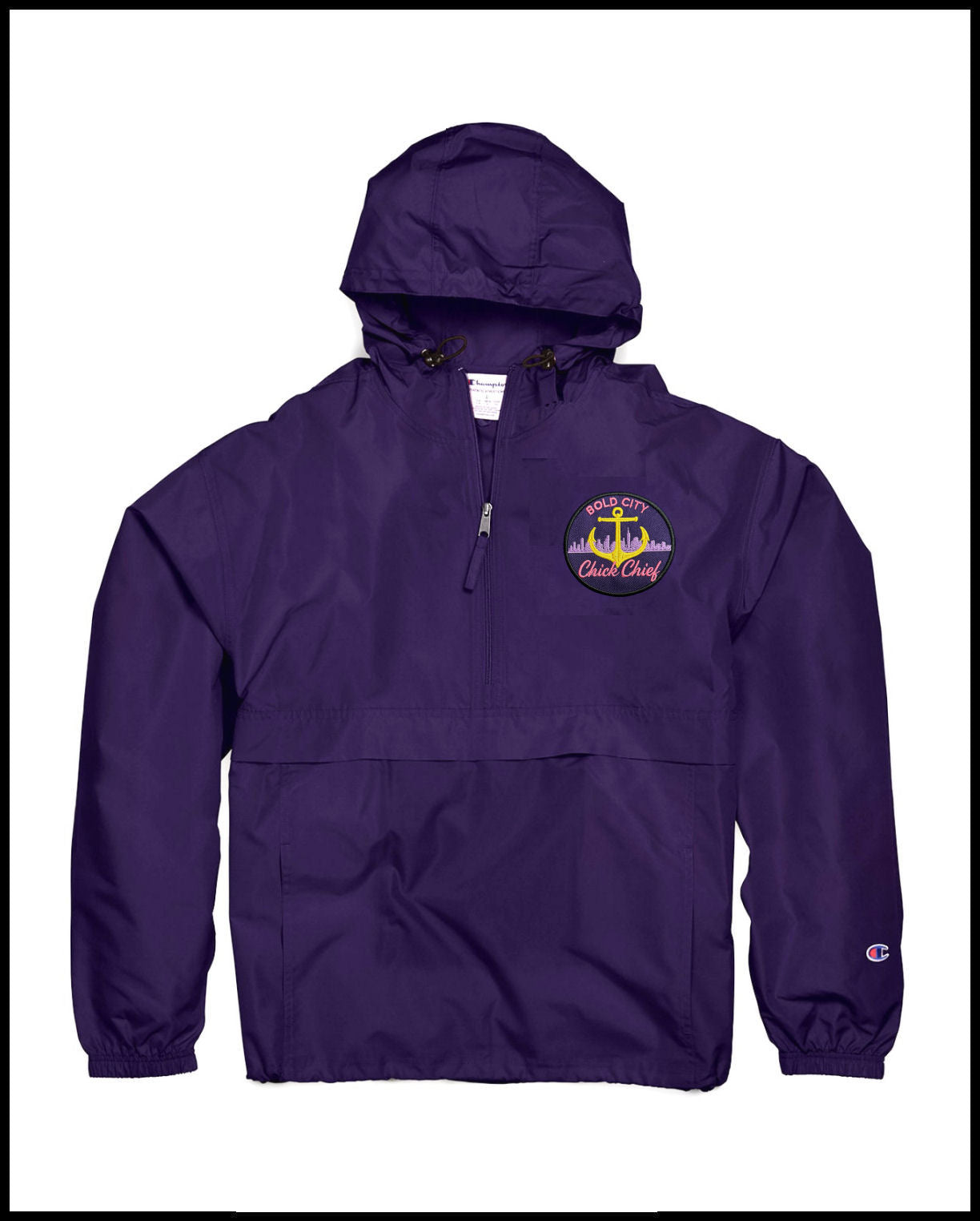 Purple Champion Bold City Quarter-Zip Windbreaker