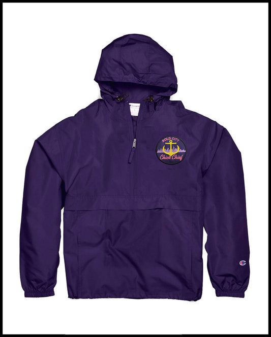 Purple Champion Bold City Quarter-Zip Windbreaker