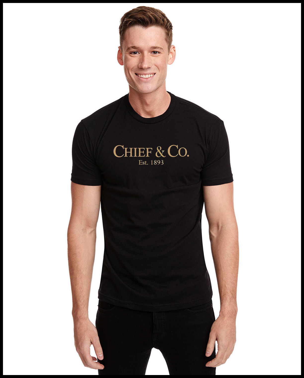 Chief & Company Black & Khaki T-Shirt