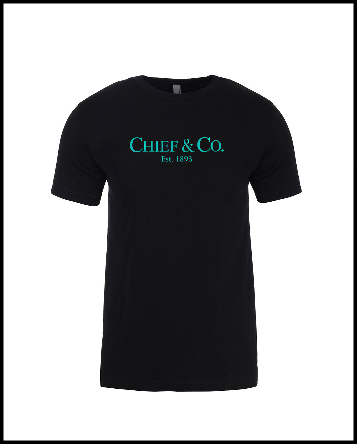 Chief & Company Black & Tahiti Blue T-Shirt