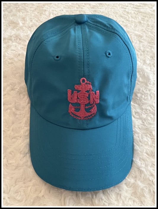 Turquoise & Pink CPO Hat