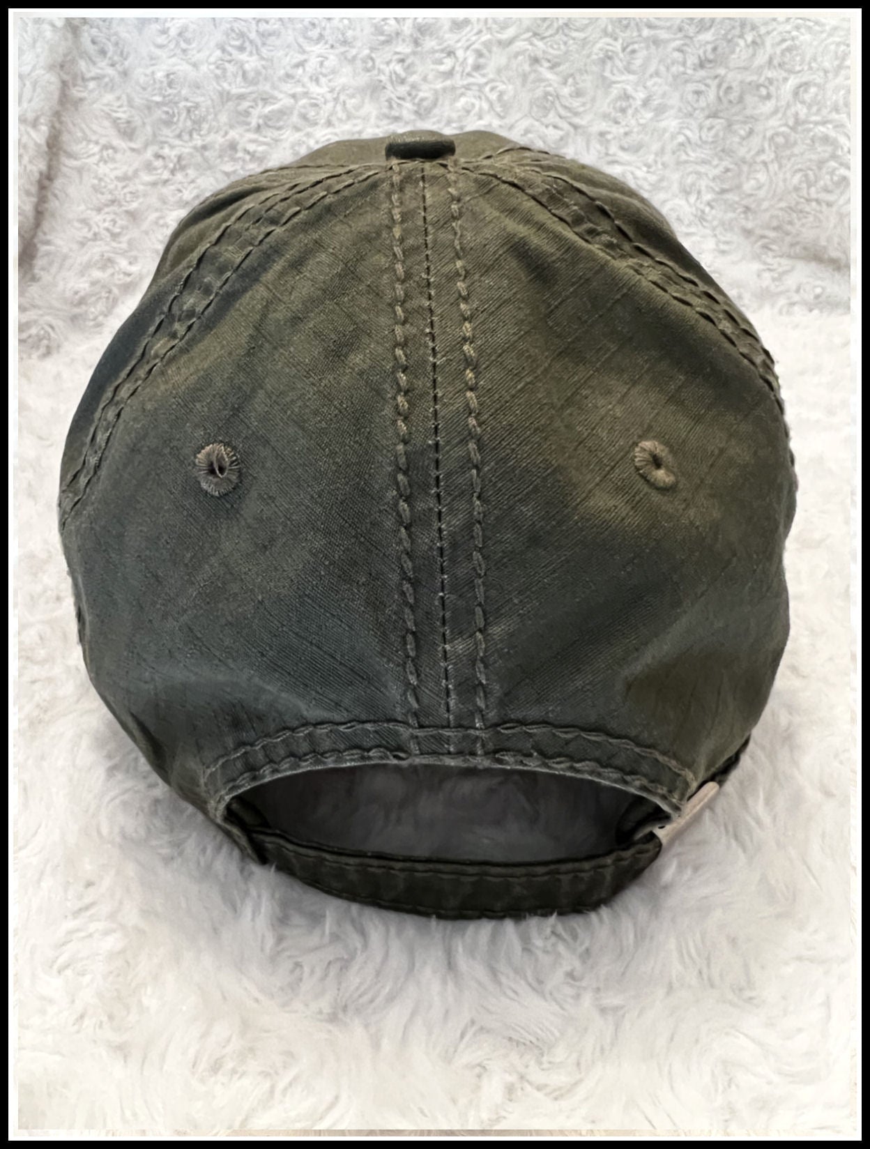 Military Green & Black Distressed CPO Hat