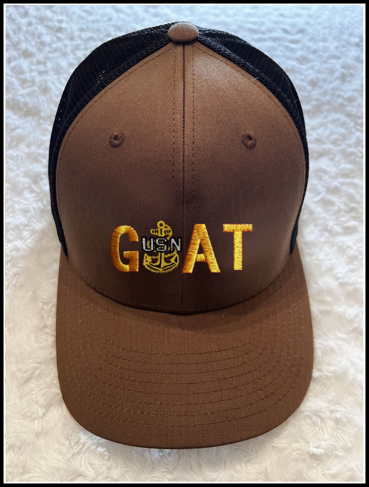 Coyote Brown GOAT Trucker Hat