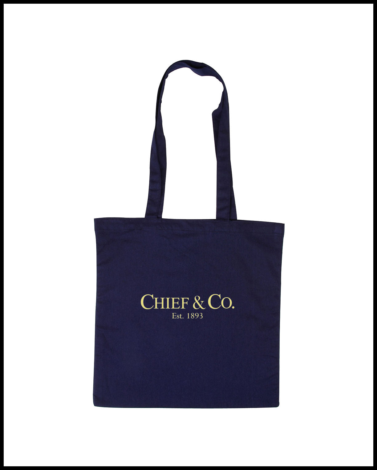 Chief & Co. Navy Blue & Cream Tote